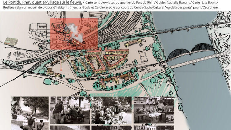 Carte sensible et trajectoires dans le quartier